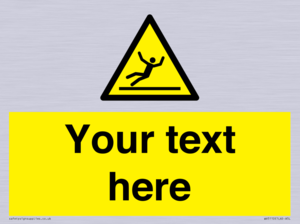 Custom Figure Slipping Sign